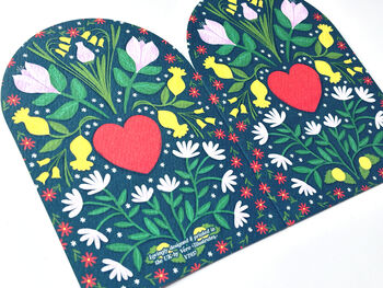 Floral Heart Love Card, 6 of 9