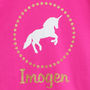 Sparkly Unicorn Personalised T Shirt, thumbnail 3 of 3