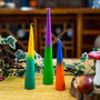 Set Of Three Two Tone Candles, thumbnail 3 of 4