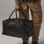 Men’s Personalised Black Weekender Bag, thumbnail 1 of 9