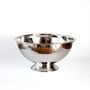 Solid Copper Champagne Bowl – Hammered Surface, Silver Colored, thumbnail 6 of 12