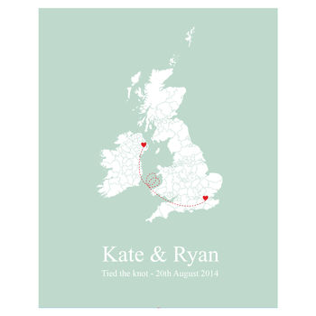 'Tied The Knot' Personalised Print, 6 of 6