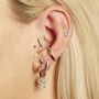 Mini Sparkling Huggie Hoop Earrings, thumbnail 6 of 7