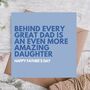 Father’s Day Card From Amazing Daughter, thumbnail 1 of 3