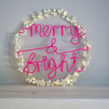 Merry And Bright Wreath Light, 8 of 11