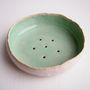 Handmade Turquoise Ceramic Soap Dish, thumbnail 4 of 9