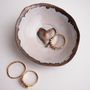 A Handmade Wedding Gold Heart Ceramic Ring Dish, thumbnail 2 of 11