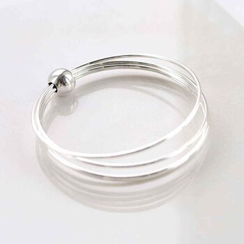 Sterling Silver Statement Bangle, 5 of 8
