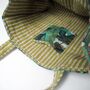 Reversible Banana Leaf Print Quilted Cotton Tote Bag, thumbnail 4 of 4