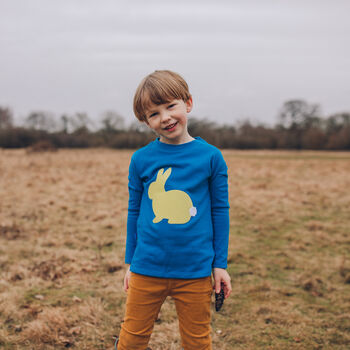 Easter Bunny Kids T Shirt Organic Cotton, 2 of 7