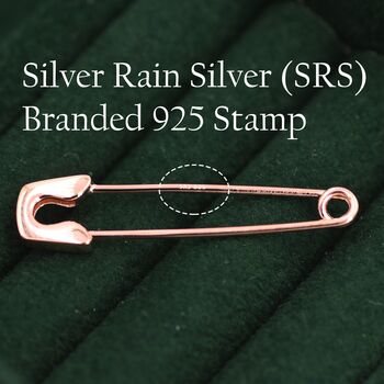 Safety Pin Pull Through Drop Earrings In Sterling Silver, 8 of 12