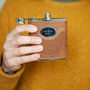Personalised Leather Hip Flask, thumbnail 8 of 12