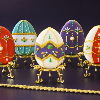 Biscuiteers Hand Iced Easter Egg Decorations Tin, 4 of 4