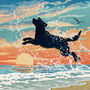 Seaside Labrador Print. Limited Edition Dog Lover Gift, thumbnail 8 of 12