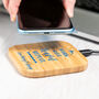 Personalised Work Save Travel Repeat Wireless Charger, thumbnail 3 of 6