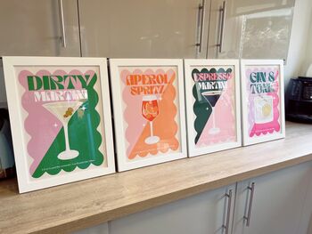 Dirty Martini Cocktail Print, 4 of 4