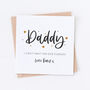 Daddy To Be Love Bump Stars Card, thumbnail 2 of 2