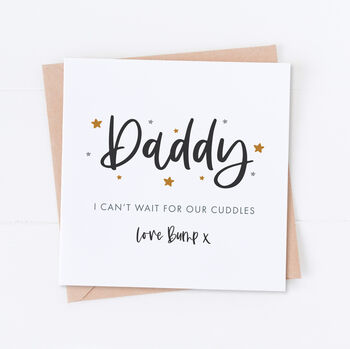 Daddy To Be Love Bump Stars Card, 2 of 2