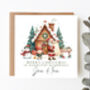 Personalised Christmas Card Christmas Village, thumbnail 3 of 4