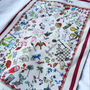 Large Linen Tea Towel 'Collage', thumbnail 4 of 7