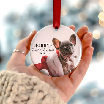 Puppy Dog's First Christmas Photo Tree Decoration, 8 of 10