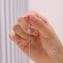 Moonstone Dot Long Threader Earrings, thumbnail 2 of 12