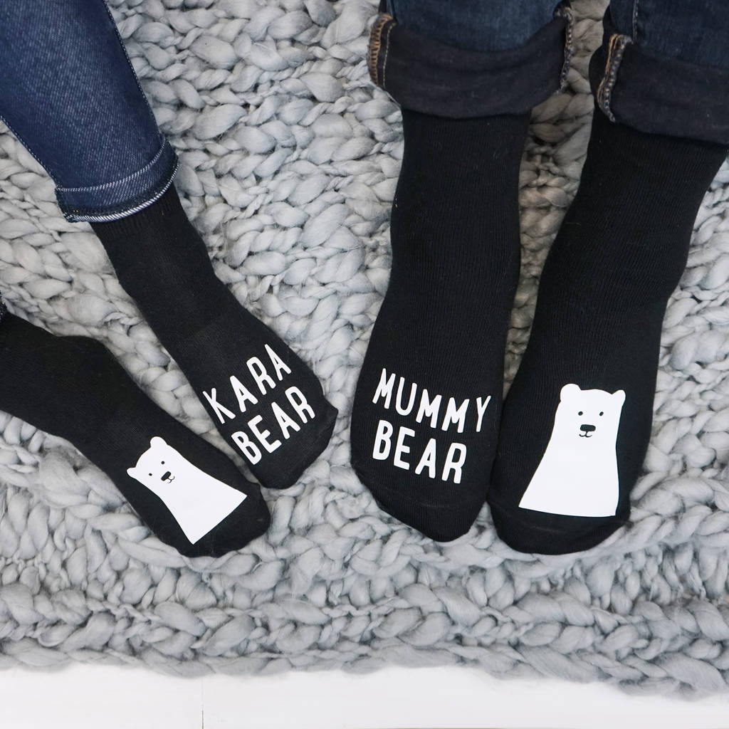 Personalised Family Bear Sock Set, 1 of 4
