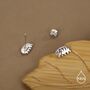 Sterling Silver Water Bear Tardigrade Stud Earrings, thumbnail 6 of 12