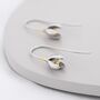 Snowdrop Flower Drop Earrings In Sterling Silver, thumbnail 1 of 9