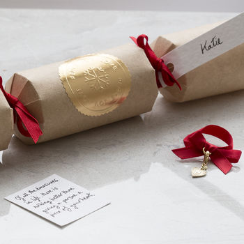 Two Personalised Luxury Crackers With Charm, 2 of 5
