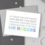 Personalised Best Teacher Card, thumbnail 3 of 3
