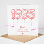 Blush Balloon 90th Birthday Card, thumbnail 2 of 6