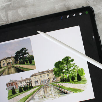 Personalised Wedding Venue Portrait Greeting Card, 4 of 5