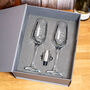 Geometric Heart Wedding Or Anniversary Champagne Flutes, thumbnail 3 of 5