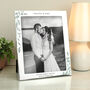 Personalised 10x8 Silver Botanical Couples Photo Frame, thumbnail 2 of 5