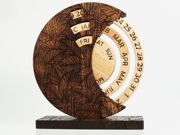 Luxury Wooden Perpetual Standing Calendar, 3 of 5