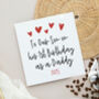 To My/Our Son On His 1st Birthday As A Daddy Card, thumbnail 1 of 3