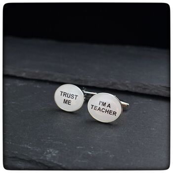 Personalised Teacher's Gift Cufflinks, 4 of 5