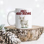 Farmer Cow Christmas Mug, thumbnail 1 of 5