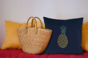 Pineapple Cushion Beginners Embroidery Kit, 2 of 4