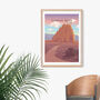 Capitol Reef National Park USA Travel Poster Art Print, thumbnail 4 of 8