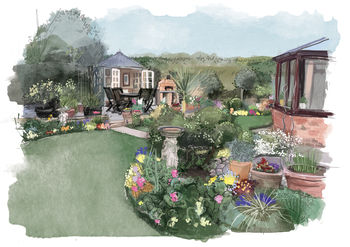 Personalised Garden Illustrated Print, 4 of 9