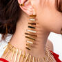Wind Chime Earrings In Gold Vermeil, thumbnail 2 of 6
