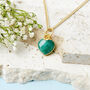 Gold Plated May Emerald Necklace Card, thumbnail 2 of 7