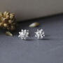 Sterling Silver Enlightened Lotus Studs, thumbnail 1 of 6