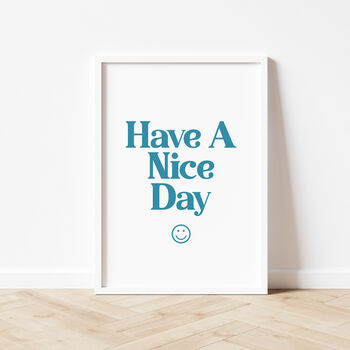 Retro 90s Smile Face Have A Nice Day Print, 2 of 5