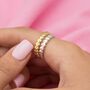 Heart Stacking Ring, Sterling Silver Or Gold Plated, thumbnail 1 of 9