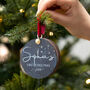 Personalised Luxury First Christmas Bauble Decoration, thumbnail 4 of 6