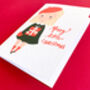 Personalised Little Girl Christmas Greetings Card, thumbnail 5 of 7