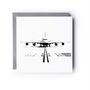 Airbus A380 Hand Drawn Aviation Card, thumbnail 2 of 6